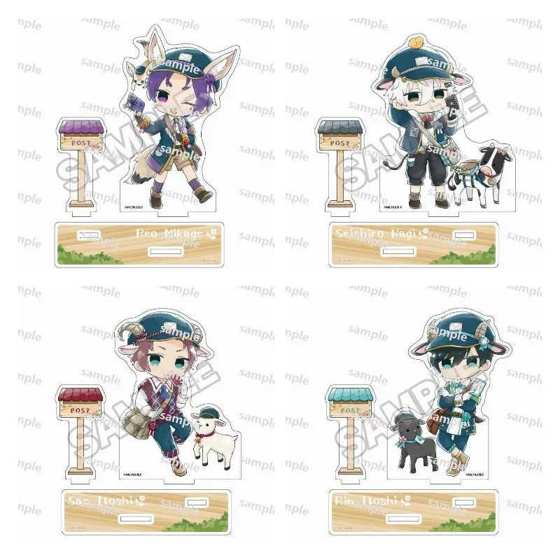 Anime BLUE LOCK Hot Figures Nagi Seishiro Mikage Reo Acrylic Stands Itoshi Sae Model Postman Style Plate Desk Decor Cute Prop