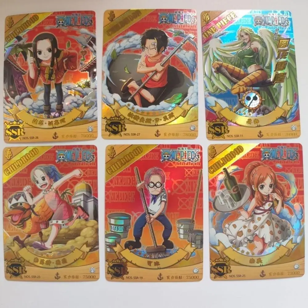 Anime ONE PIECE CP UR SSR SR series Boa Hancock Nico Robin Trafalgar D Water Law collection card Children\'s toys Board game card