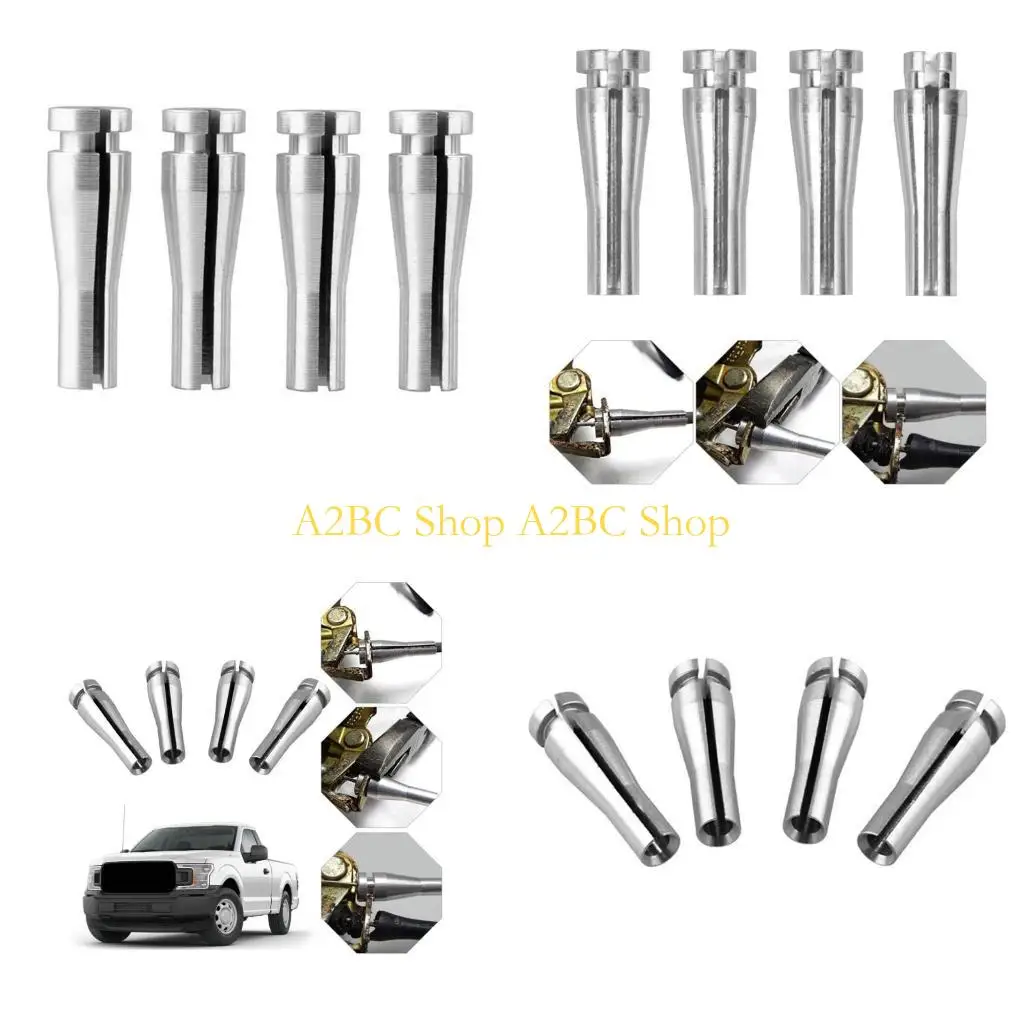 A2BC 4 Piece Rear Door Cable End Aluminum Repair Ends for F150 E150 Models Use