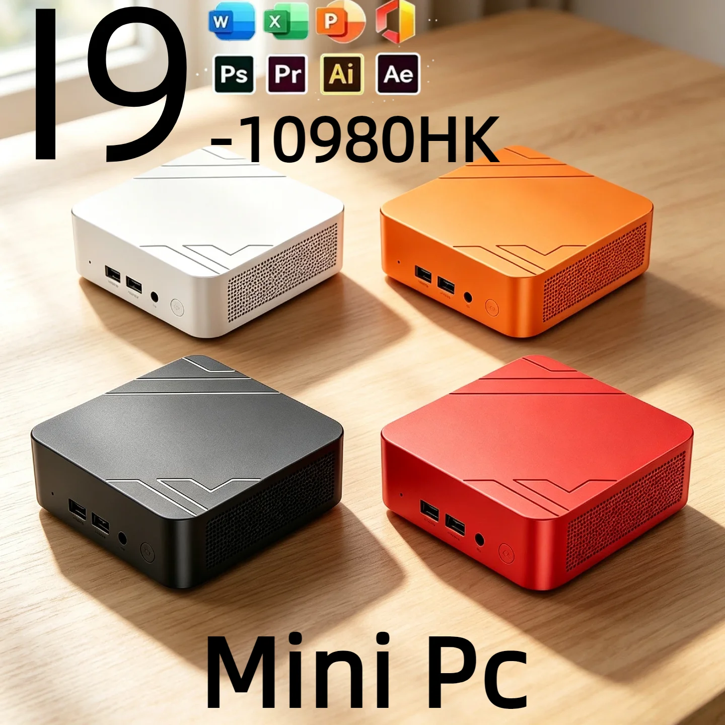 2026 Core I9 10980HK Tragbarer PC Computer Windows Mini-PC 16GB RAM 512GB/1TB/2TB SSD WiFi 6 BT 5.2 4K Gaming-PC Desktop