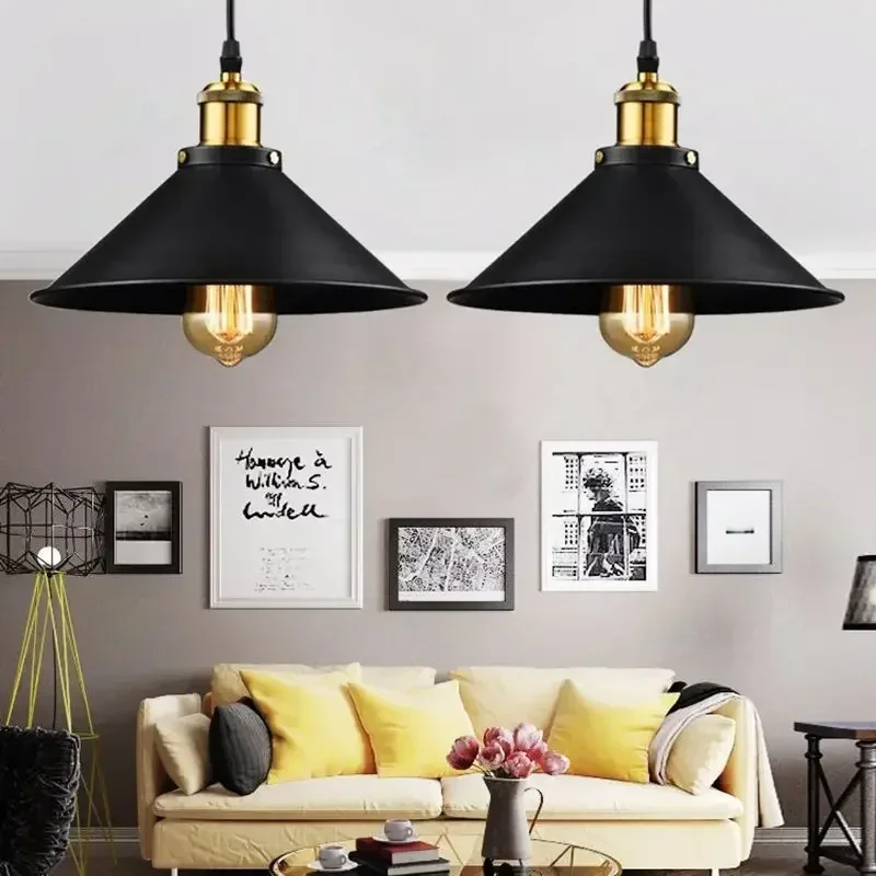 

Nordic Minimalist American Style Chandelier Creative Single Head Restaurant Kitchen Bar Pendant Lamp Retro Indoor Decor Lighting