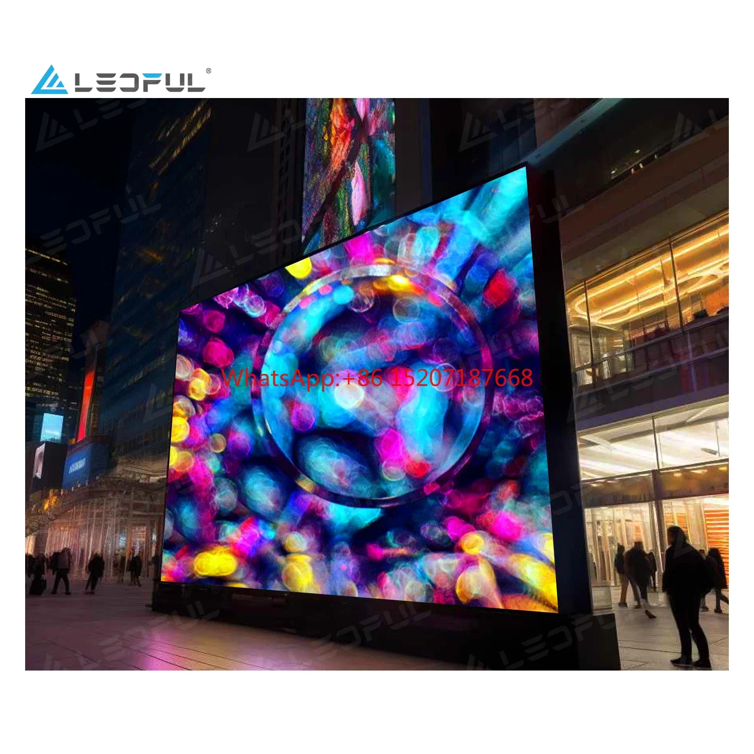 P8 Customized High Brightness Outdoor Commercial Advertising LED Display