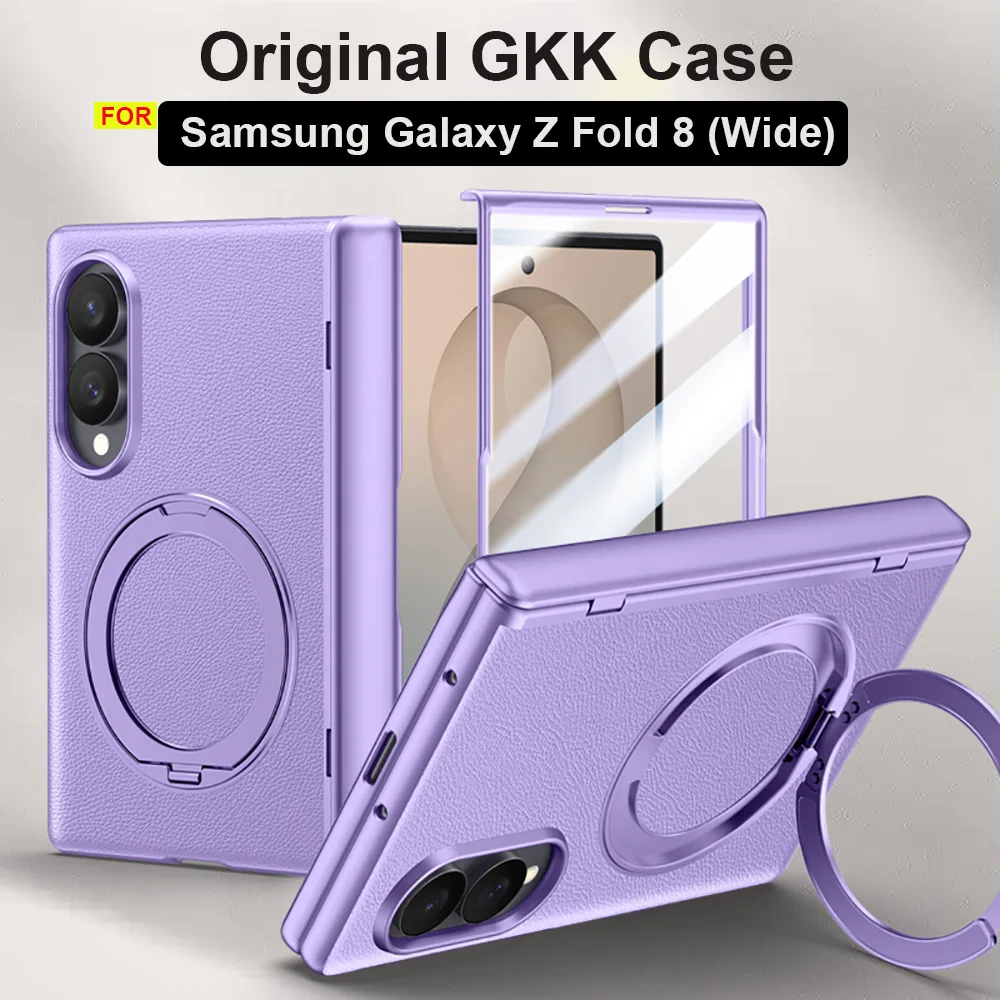 Super Srong Protection Case Original GKK Cover For Samsung Galaxy Z Fold8 Fold 8 Wide Version Cases Invisible Ring Stand Funda