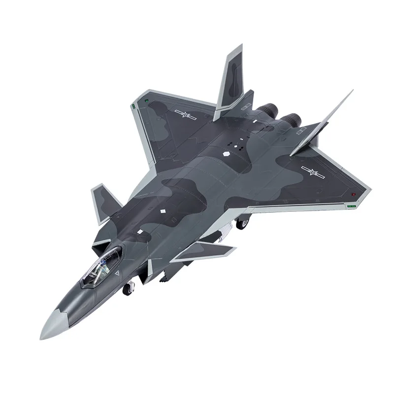 1:60 J-20 Aircraft Model Foam Model Simulation Bomber Alloy Fighter Transport Aircraft Model Toy