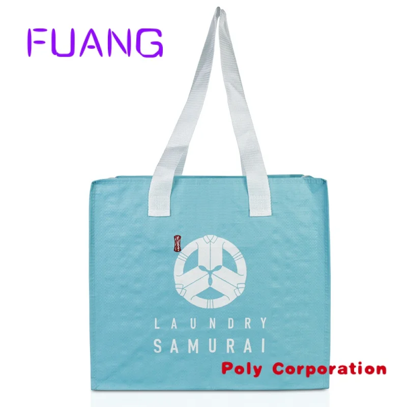 Custom  OEM/ODM Shopping Tote Supplier Custom Print Extra Large PP Woven Bag With Zipper