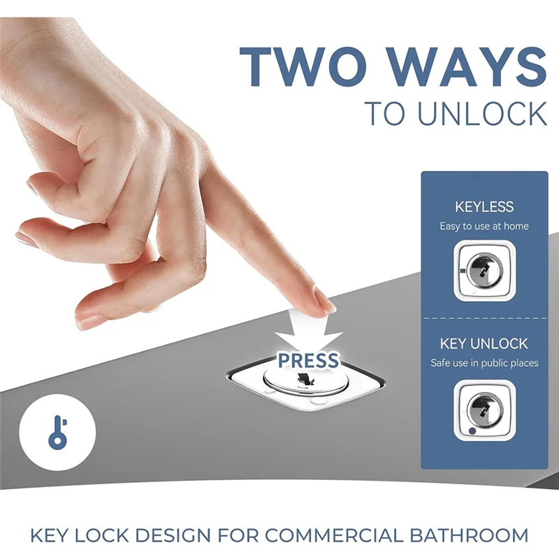 ABJY-موزع المناشف الورقية على الحائط، موزع المناشف الورقية متعدد الطي للحمام باللون الرمادي