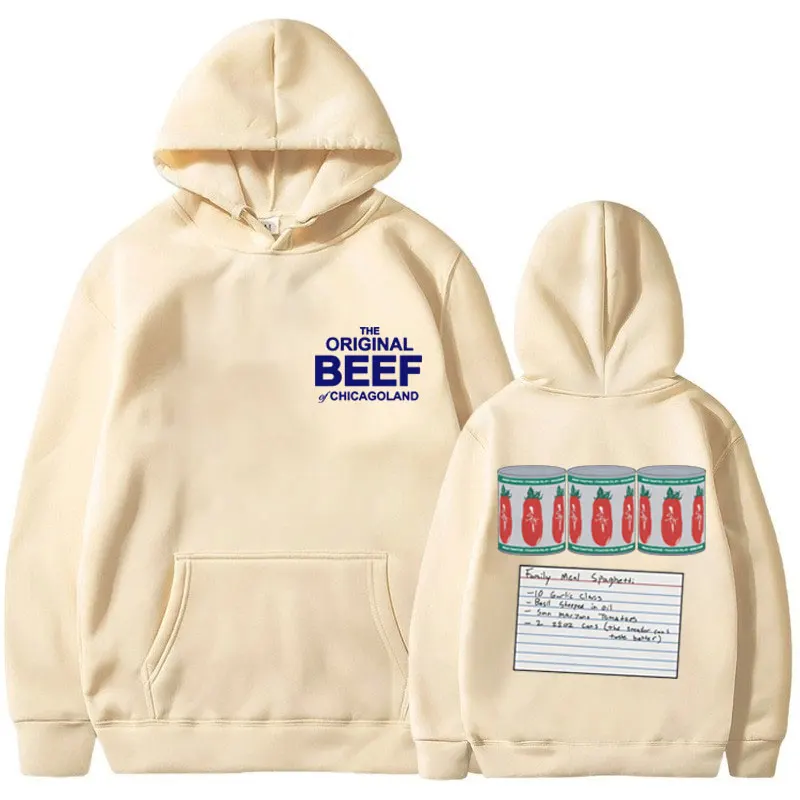 Italian Beef Sandwich The Bear TV Show Jeremy Allen Hoodie Men The Original Beef of Chicagoland Sweatshirts Fashion Pullover