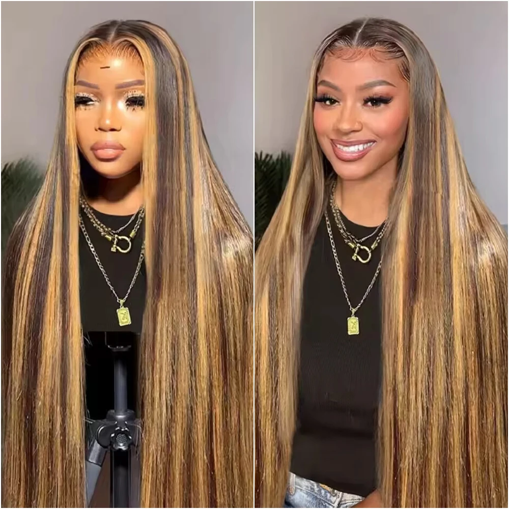 

4/27 Highlight 13x6 Hd Lace Frontal Wig 13x4 Straight Colored Human Hair Wigs 32 36 Inch Brazilian Lace Front Human Hair Wigs