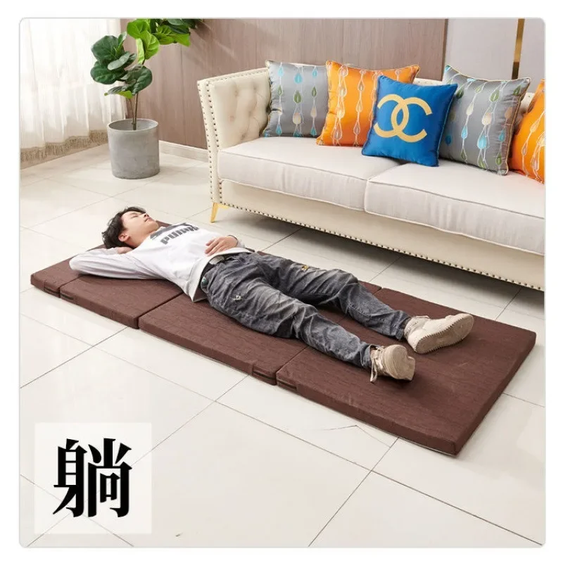 Triple Folding Mattress Sleeping Mat Lunch Break Sponge Mat Single Tatami