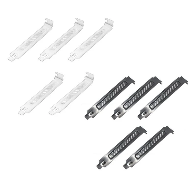 W91A 5 PCI 슬롯 커버 세트 브래킷 먼지 필터를 쉽게 설치하고 제거 할 수 있습니다.