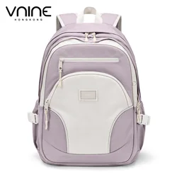 V.NINE Backpack Student High School Bags Girls Purple Backpacks Laptop 15 6 inch Teenager's Back Pack Multi Compartments Pockets