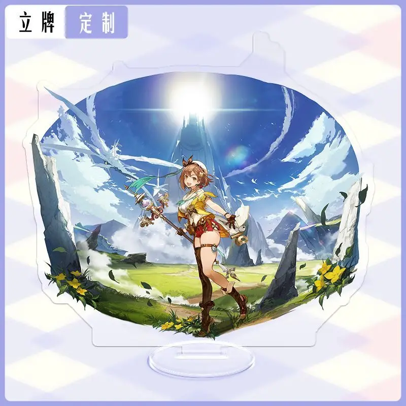 لعبة أنيمي ورشة عمل كيمياء ليسا الجديدة 2 حامل أكريليك هدية للأصدقاء لسطح المكتب زينة ألعاب شفافة