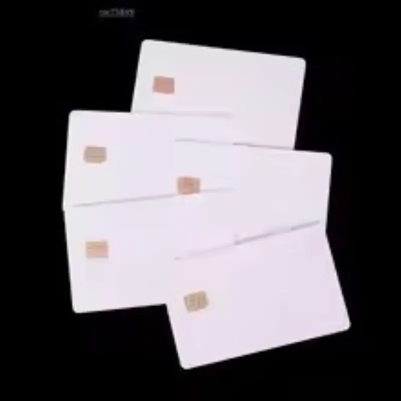 

5 шт. Белый контактный чип Sle442 Smart IC Пустая ПВХ-карта с чипом SLE4442 Пустая смарт-карта Контактная IC-карта Безопасность 10 лет