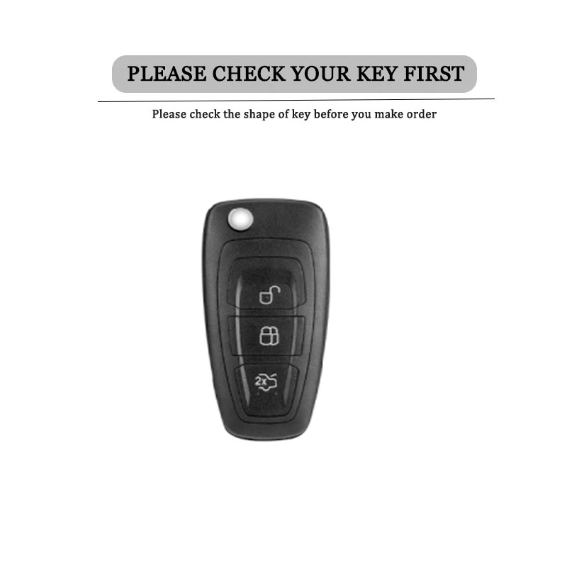 Car Zinc Alloy Key Case For Ford Ranger Wildtrak Explorer Escape Focus MK3 MK4 Edge Fusion Mondeo Kuka Mondeo Ecosport Tourneo