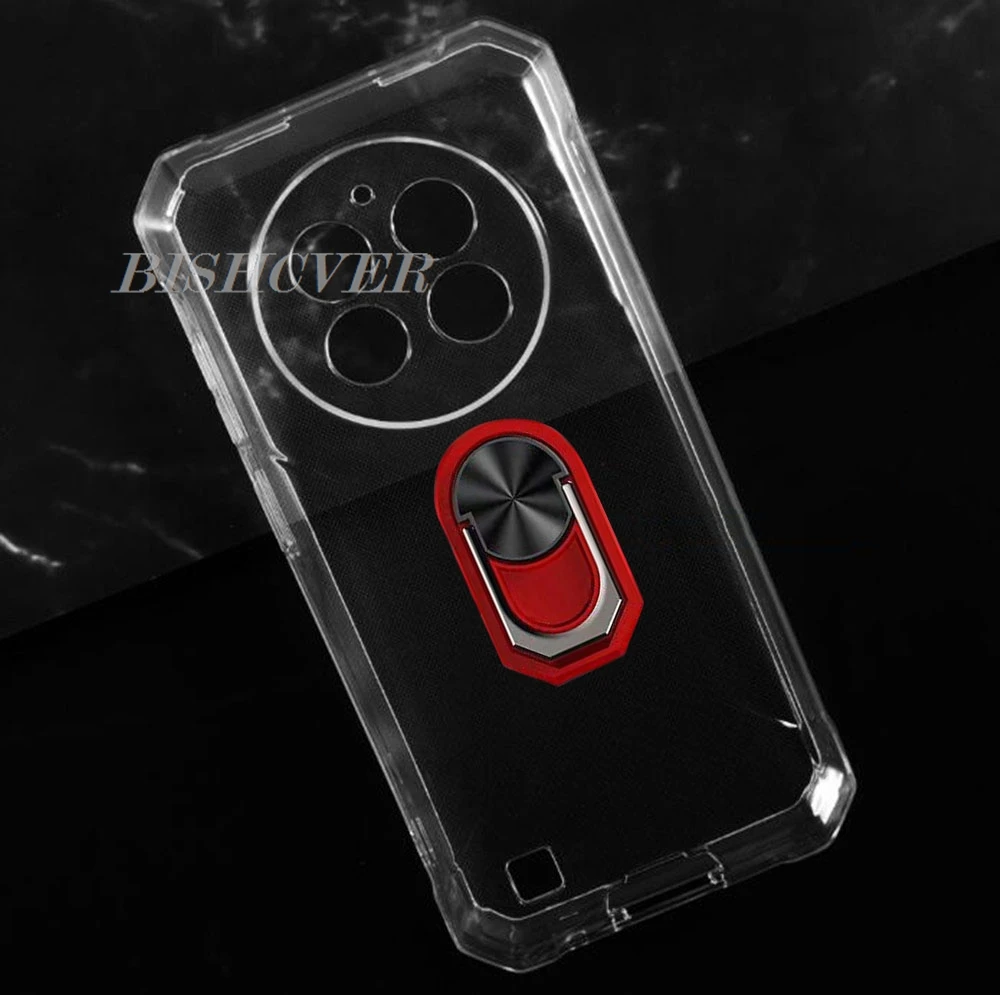 Magnet Phone Case For Oukitel G1 6.52" Oukitel WP28E WP28 WP28S OukitelWP28S Shockproof Soft TPU Silicone Cover With Ring Holder
