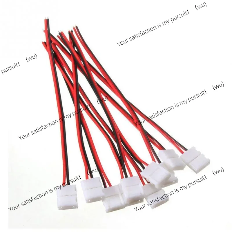 10/20 2-pin LED cable connectors 8/10mm, no need to solder 2-pin LED strip connectors, suitable for 2835/5050 LED strip