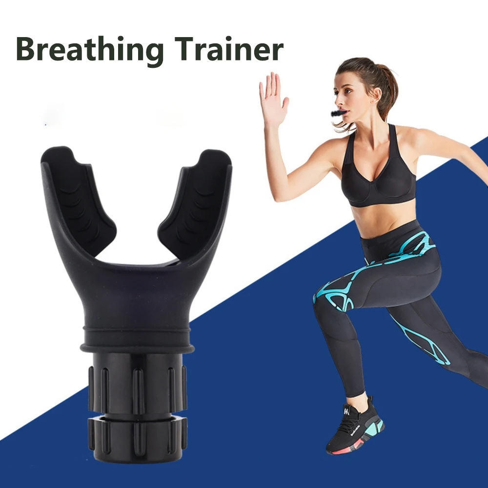 Portable Lung Breathing Trainer Adjustable Resistance Improves Lung Capacity And Abdominal Strength Fitness Trainer