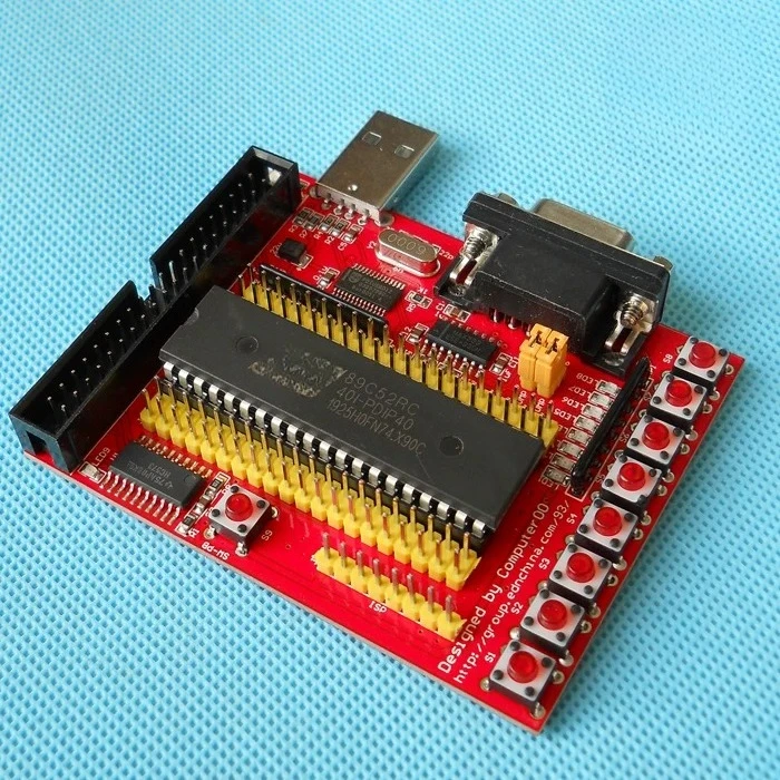 51 MCU USB Learning Board Development Kit with STC89C52 Chip for Beginner Programming Education