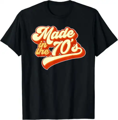 

Women's Made in the 70s Retro T-Shirt Black Tee