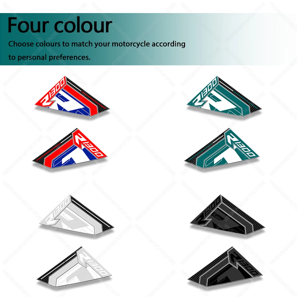 3D Epoxy Resin Protective Sticker Motorcycle Side Tank Stickers Protection Waterproof Protective Sticker For R1300RT R 1300RT