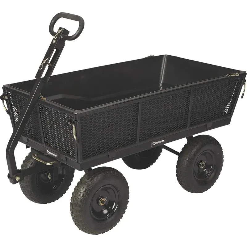 Steel Dump Cart with Removable Liner - 1200-Lb. Capacity, 50in.L x 24in.W Overall Size