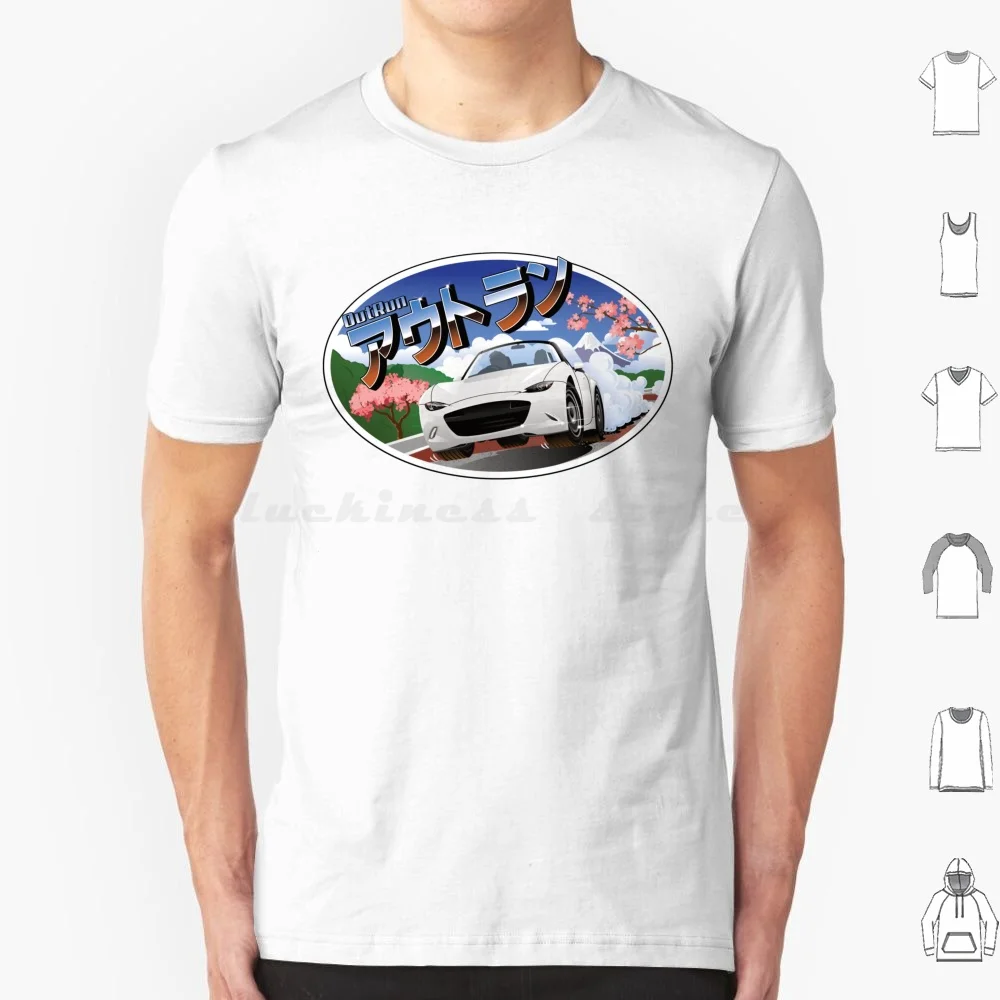 Mazda Miata Mx5 Nd Outrun T Shirt 6Xl Cotton Cool Tee Mazda Miata Mx5 Roadster Nd Outrun