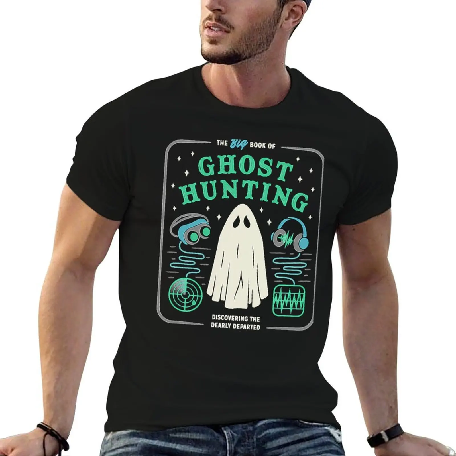 The Big Book of Ghost Hunting Funny Halloween T-Shirt anime tshirt t shirt for man 100 percent cotton T-Shirt