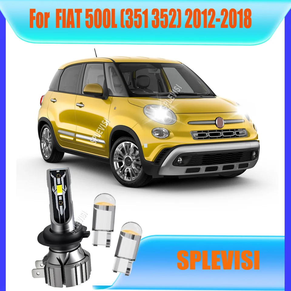 

H7 499 LED CSP White Headlight Upgraded Bulbs Stable Light For FIAT 500L (351 352) 2012 2013 2014 2015 2016 2017 2018