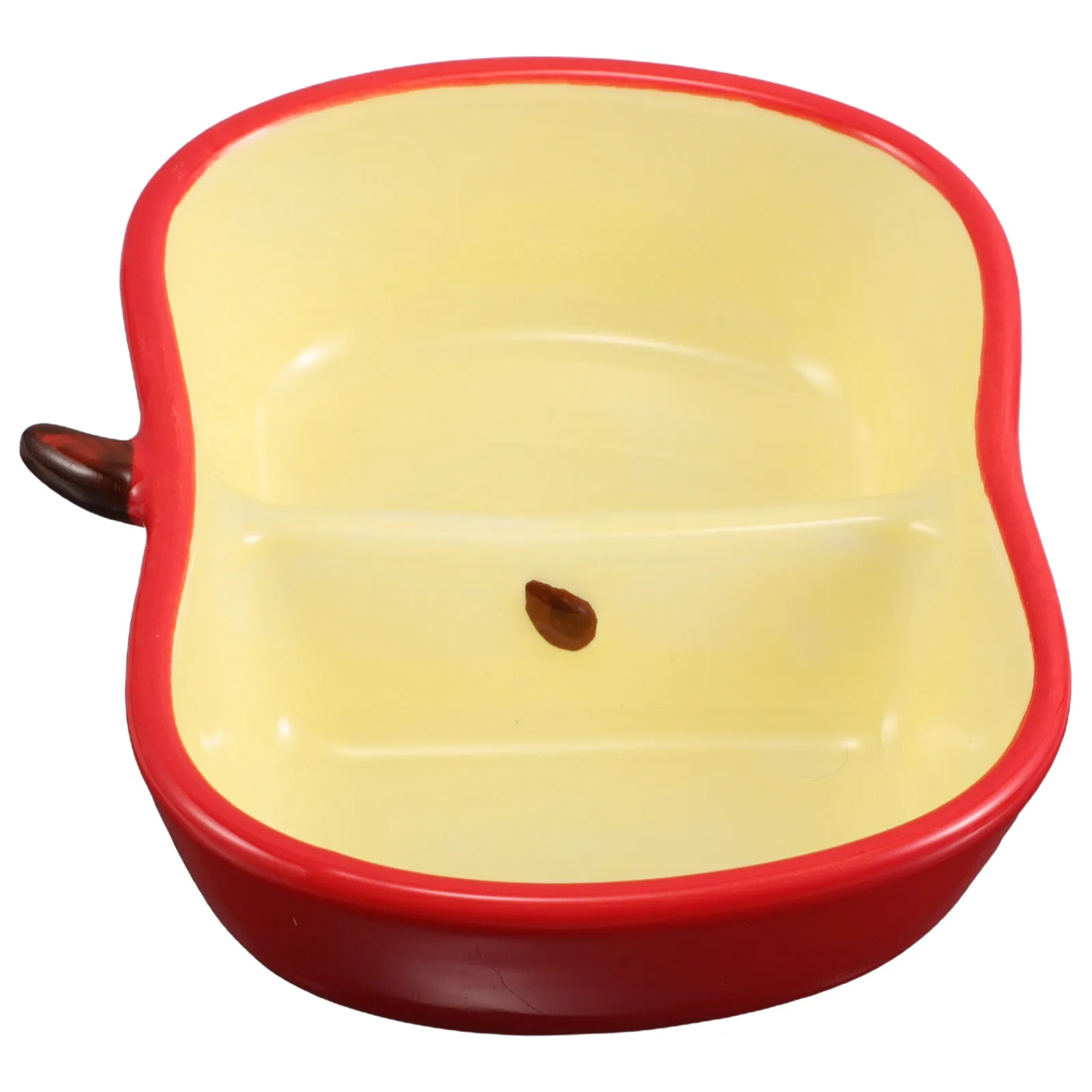 Decorative Fruit Plate Ceramic Small Serving Dish for Appetizers Desserts Salsa Chips Candy Colorful Whimsical Tableware Fruit