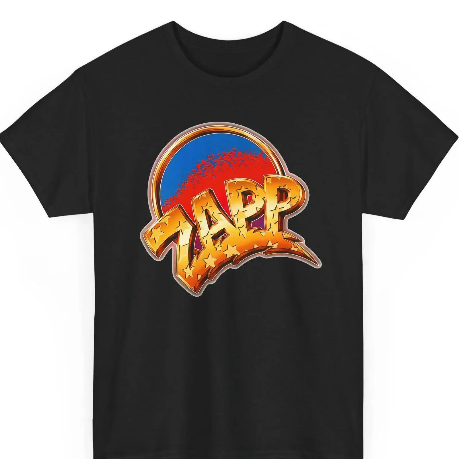 ZAPP Retro 70s 80s Vintage Graffiti Style T Shirt Black vintage Washed homme designer clothes fashion Breathable Soft Stretched