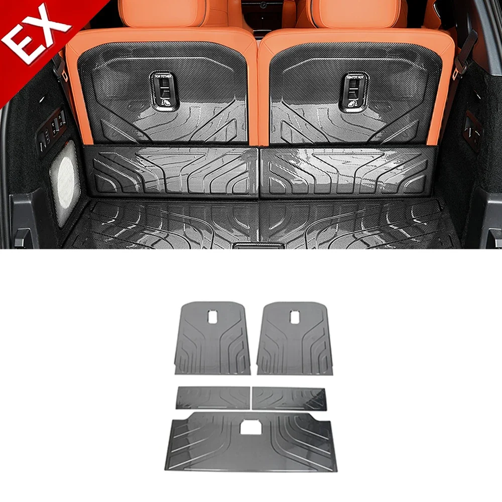 

For GEELY Lynk & Co 900 2025-2026 Carbon Trunk Mats Water-Resistant, Stain-Proof, Easy Clean Shield from Dirt Spills