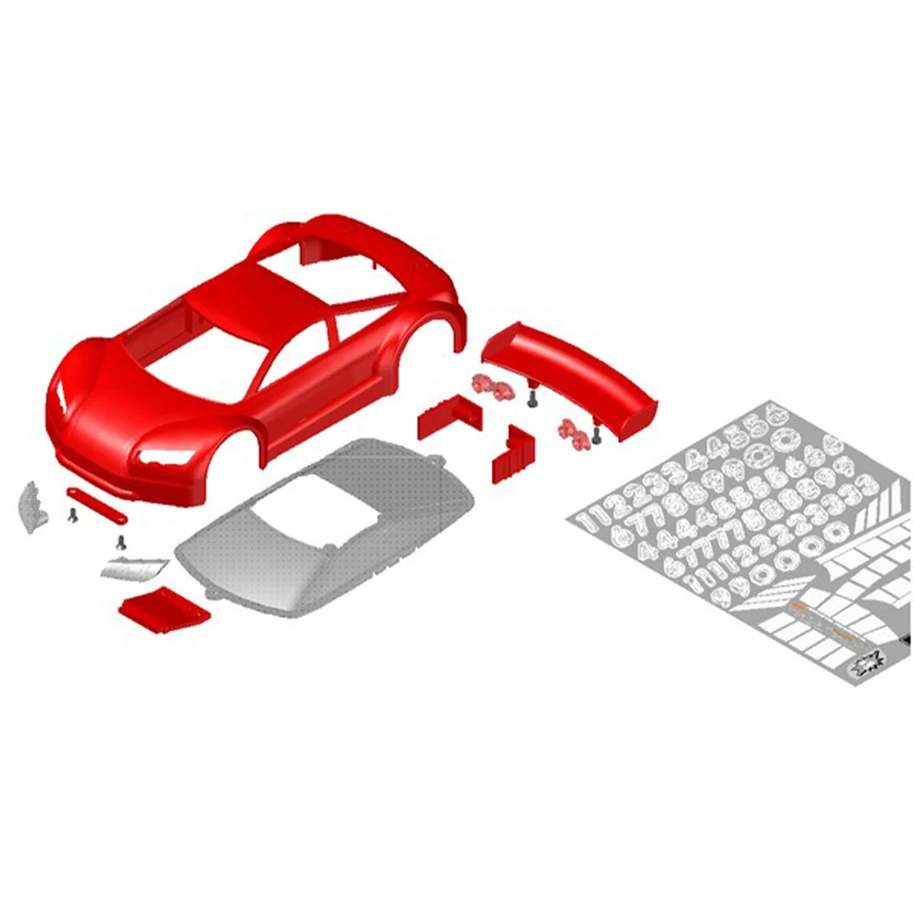 Jomurema Mini-Z JR-GT01 Body Set For KYOSHO MINIZ MR03 AWD MA020 ATOMIC BZ3 MRT GLracing GLR-GT GLA #JOM280354