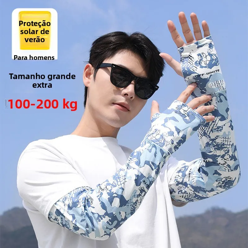 mangas-protetoras-de-braco-masculinas-de-verao-tamanho-grande-em-seda-gelada-com-protecao-solar-uv-para-ciclismo