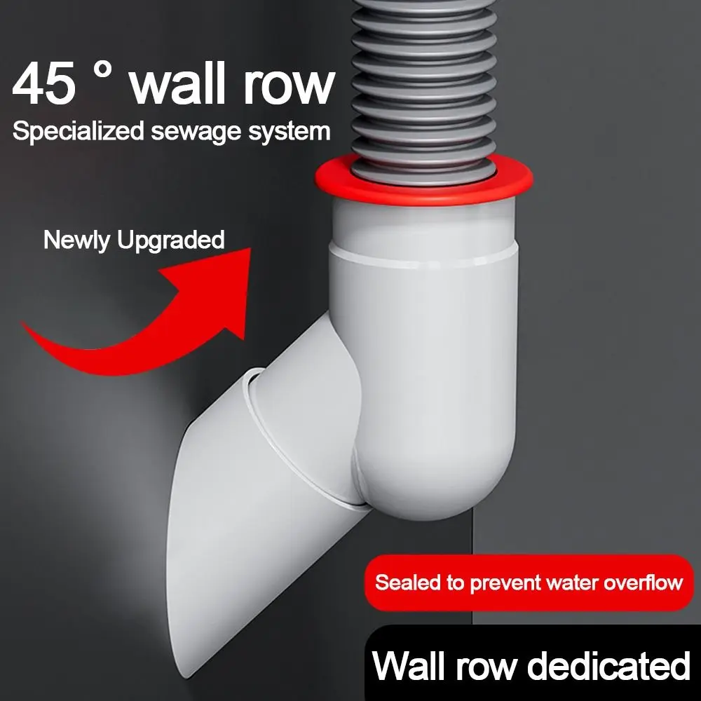 Anti odor Washing Machine Pipe Connector Sealing Ring Anti-spill Basin Sewer Joint Multifunctional Three-way Floor Drain