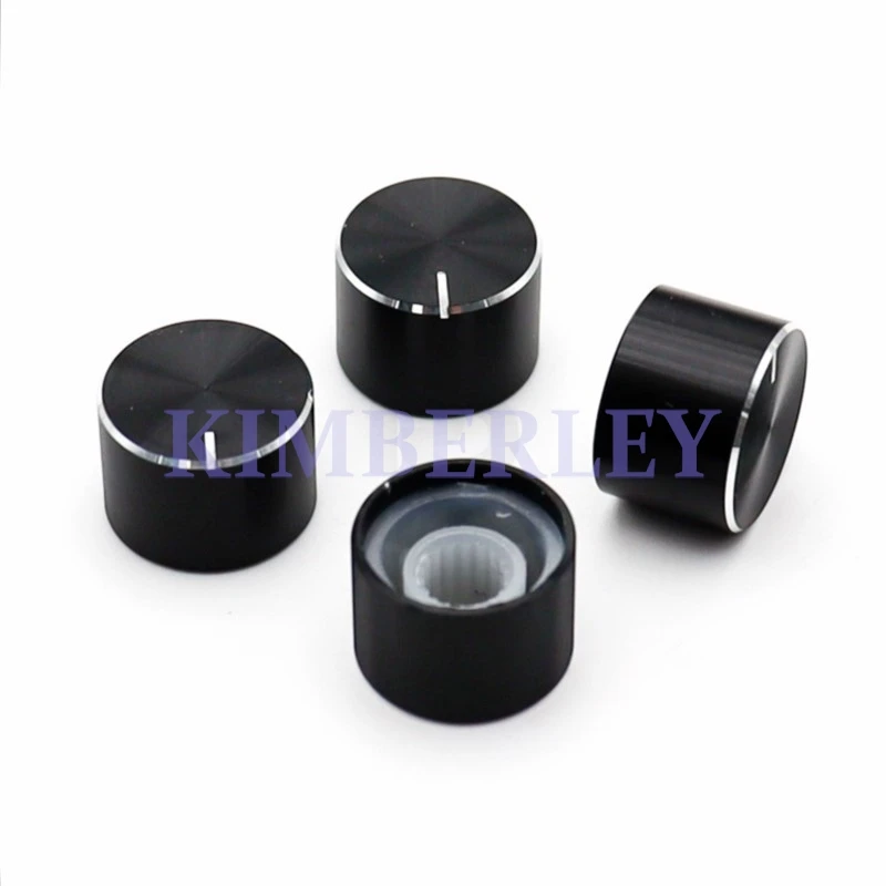 3PCS 15x10mm Aluminum Alloy Knob Potentiometer Adjustment Knobs Caps 6mm Flower Shaft Hole Amplifier Volume Control Switch Cap