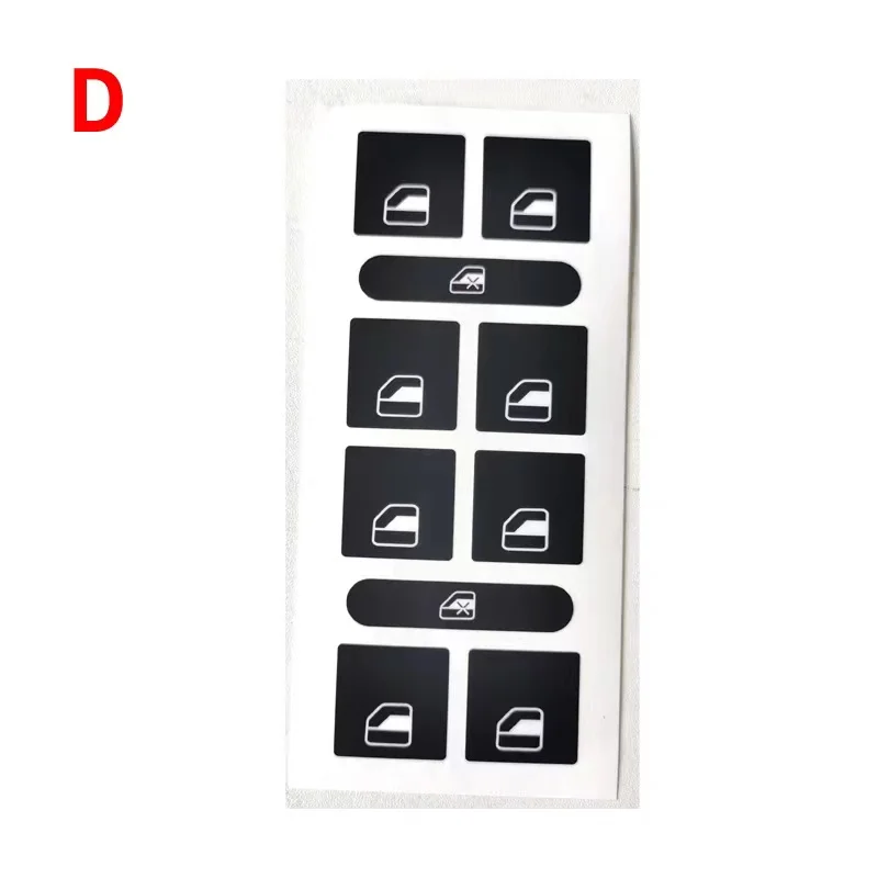 1Set Car Front Radio Button Decal Sticker with Navigation Repair For VW Touareg 2004 2005 2006 2007 2008 2009 Accessories