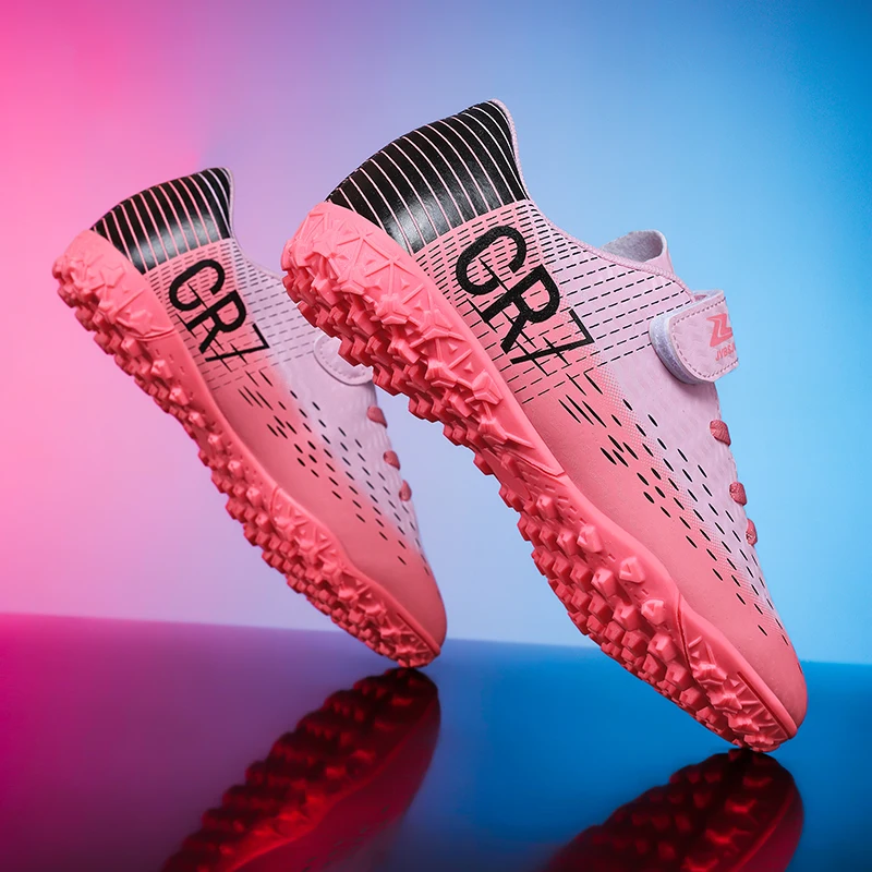 

Children Football Shoes Studded Boys Soccer Shoes Society High Quality Girl Professional Comfortable Sports Kids Football Boots