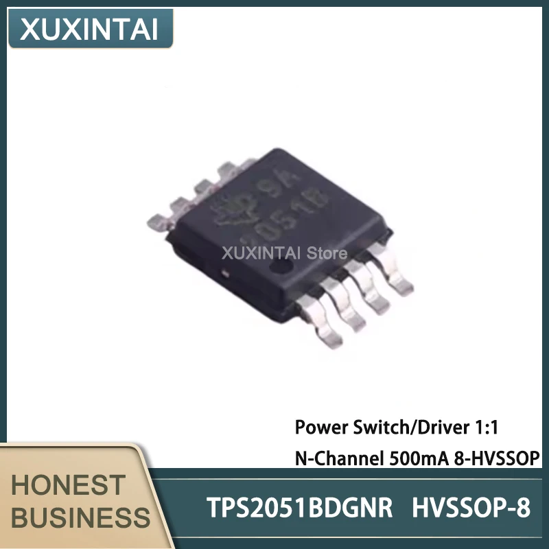 10Pcs/Lot  New Original  TPS2051BDGNR TPS2051  Power Switch/Driver 1:1 N-Channel 500mA 8-HVSSOP