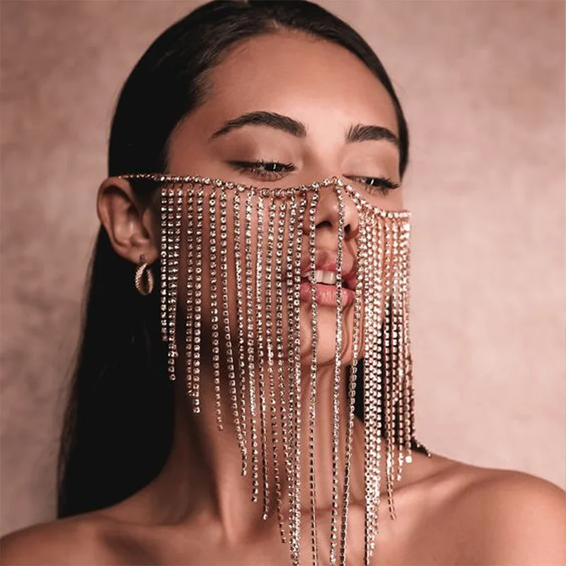 Bohemian Tassel Mask Chain Jewelry for Women