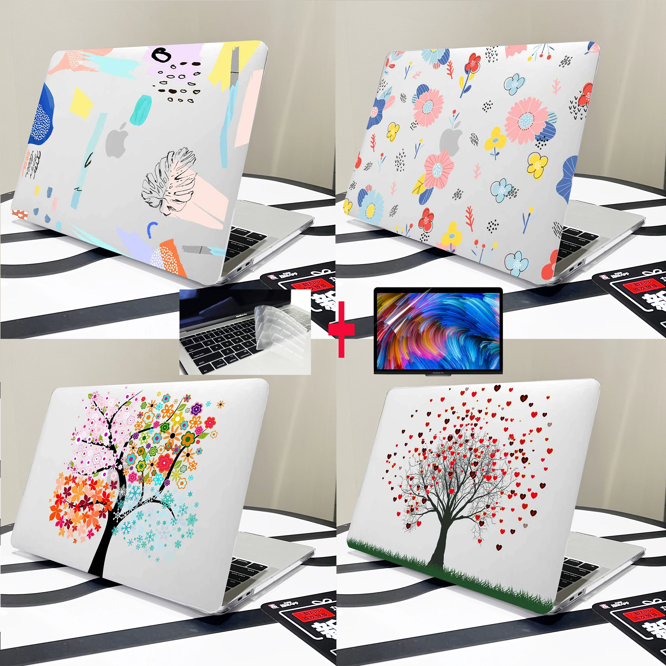 

New laptop printing case For MacBook Air 15 A2941 Retina Air 13 A2681 M2 M1 A2337 A2179 2022 2023 Pro 13 14 16 A1708 A2338 Cover