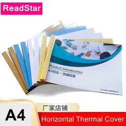 10PCS/LOT ReadStar Horizontal A4 thermal binding cover Glue binding cover 2-15mm (1-130sheets) thermal binding machine cover