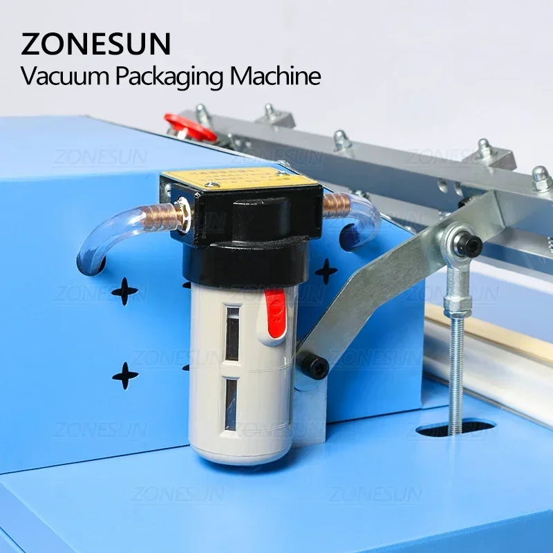 ZONESUN DZ500T آلة تعبئة أرز الأسماك التجارية فراغ السدادة آلة التغليف الصناعية
