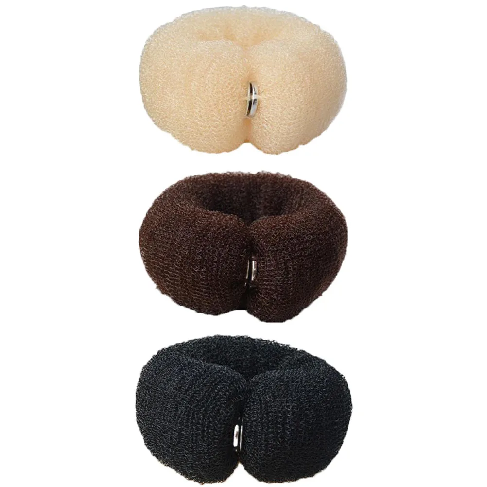 

6Pcs Hair Bun Makers Long Nylon Elastic Hair Donut Bun Holders Practical Styling Tools for Women Hairstyling Accessories