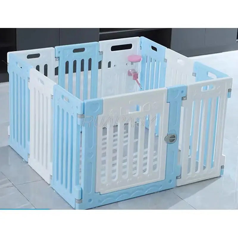 Dog Cat Playpen with Door Rabbit Guinea Pig Cages Dog Fence Cat House Cage Indoor & Outdoor Portable Yard Fence Crate Kitten