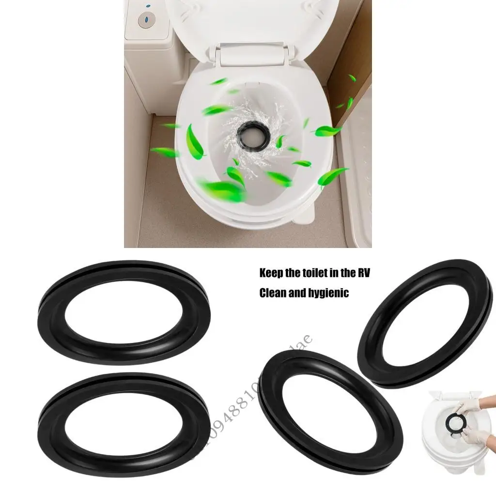 

Universal Camping Toilet Seal Gasket Leak Proof Odor Control Simple Install Rubb