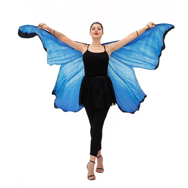 

Blue Fairy Costume Wings Halloween Adult Cosplay Performance Suit DS Nightclub Company Annual Party Bar Outfit