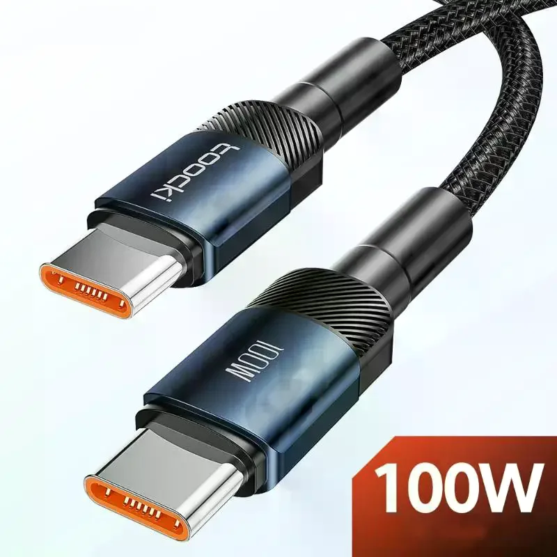Type C To Type C Cable Fast Charging For Various Models Of Mobile Phones, Laptops, And Tablets 100W