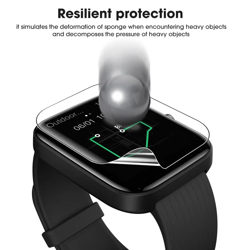 Para Amazfit Bip 3 Bip 3 Pro reloj inteligente Protector de pantalla de película de hidrogel Protector de pantalla suave transparente para Huami Amazfit Bip 3