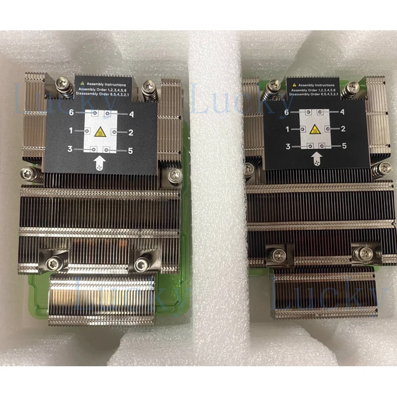 f  New For Dell PowerEdge R7625 High Performance 1U Heatsink 2K16D 02K16D