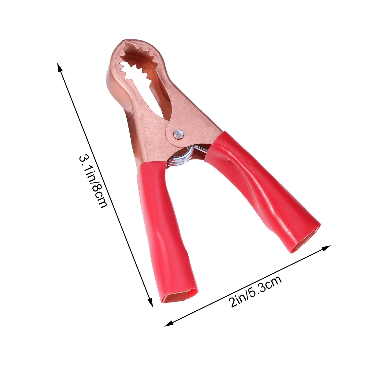 2 個の電気クランプ絶縁ワニ口クリップ車のメンテナンス用ジャンプスターターケーブル信頼性の高い回路コネクタツール